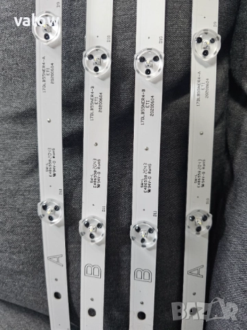 Комплект подсветка ЛЕД LED диоди лента ТВ Hitachi 55HK5300W дисплей VES550QNDH, снимка 7 - Части и Платки - 52669106