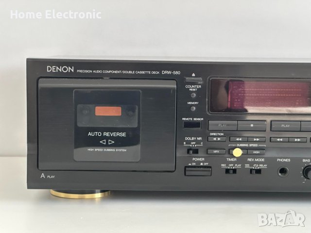 Двукасетен Дек  Denon DRW-580 / Отлично техническо състояниие , снимка 5 - Декове - 44193595