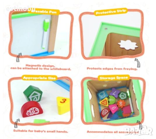 Монтесори сортер,дървено кубче,образователно, снимка 6 - Музикални играчки - 53838041