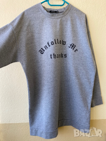  Спортна рокля Bershka от трико - L, снимка 5 - Рокли - 44707942