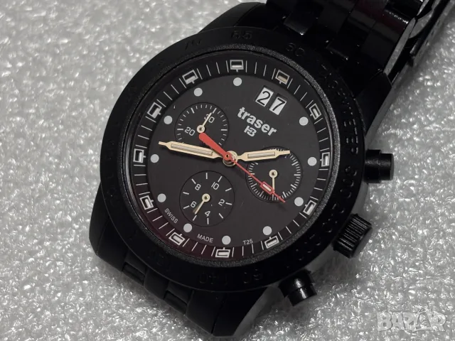 Швейцарски Часовник Traser H3 Chronograph Big Date Pro, снимка 7 - Мъжки - 55834108