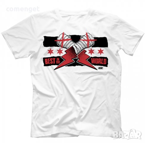 AWE! Мъжки и Детски кеч тениски CM PUNK BEST IN THE WORLD! Поръчай модел с твоя снимка! 20,90 лв