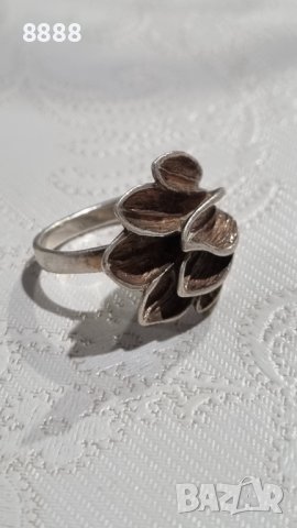 Красив сребърен пръстен 925 проба , снимка 4 - Пръстени - 44297607