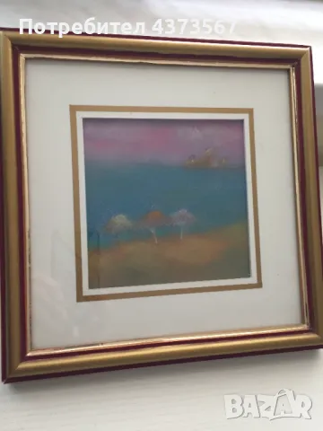 Картина „Очакване“,пастели, художник Райчо Радев 