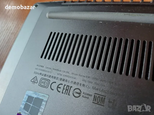 13.3" FHD IPS ThinkBook 13s Core i7-10510U/16GB RAM/512GB SSD Nvme - алуминиев ултрабук, снимка 13 - Лаптопи за работа - 49400919