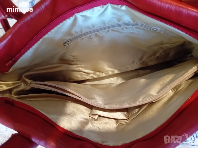 Кожена дамска чанта, снимка 10 - Чанти - 51619479