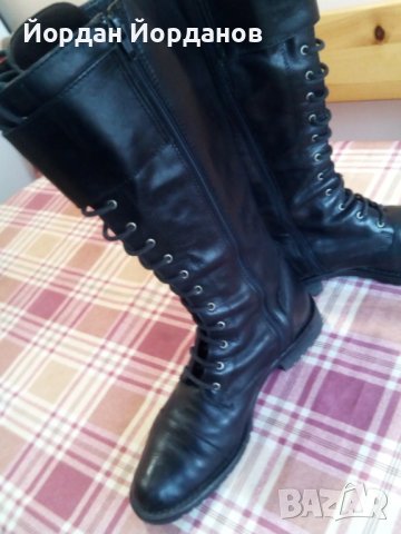 Дамски кожени ботуши 40 номер, снимка 3 - Дамски ботуши - 39833208