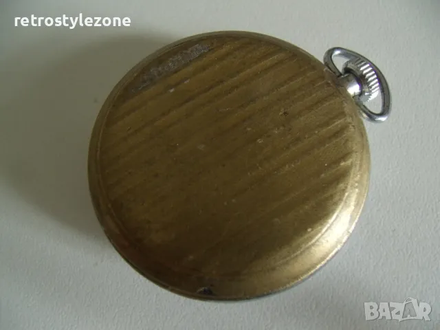 № 8055 стар джобен часовник - UMF RUHLA REGULAR   - механичен  - работещ , снимка 4 - Антикварни и старинни предмети - 50336177