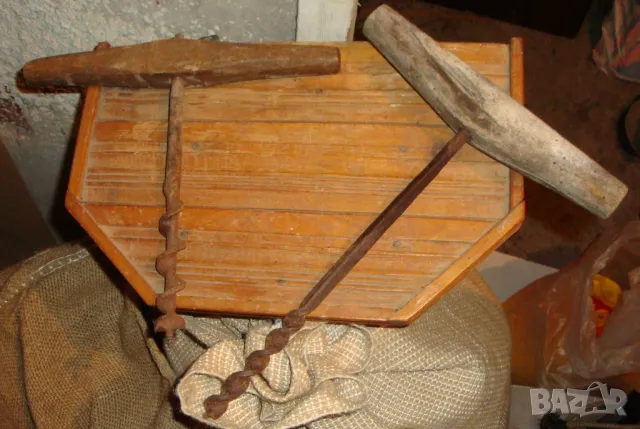 Стара ножица над 100г. свредели винтидж, снимка 4 - Антикварни и старинни предмети - 48369983