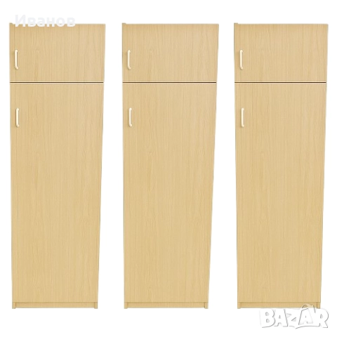 РАЗПРОДАЖБА - 25€. Еднокрилни гардероби с надстройка - 2бр. , снимка 4 - Гардероби - 51636316