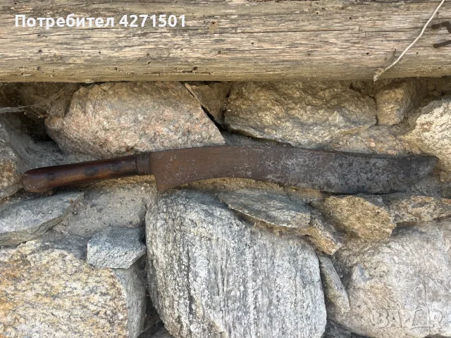 стар кован нож 19 век, снимка 2 - Ножове - 55903438