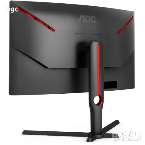 НОВ МОНИТОР AOC 27", VA, Извит, Full HD, 165Hz, 1ms, DisplayPort FreeSync Premium, Черен/Червен, C2 , снимка 2 - Монитори - 48877115