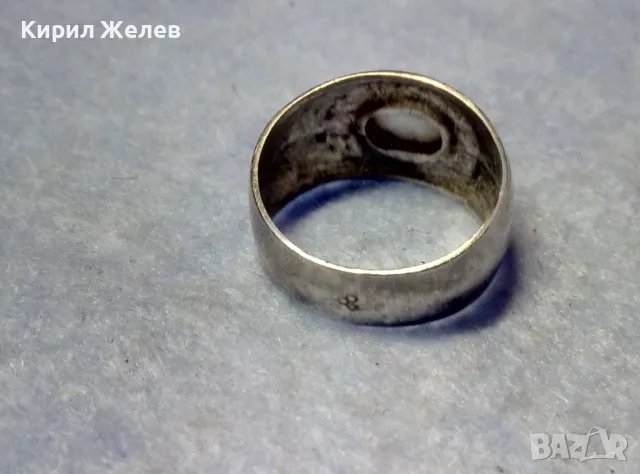 СТАРИНЕН СКЪПОЦЕНЕН СРЕБЪРЕН ПРЪСТЕН ОКСИДИРАНО СРЕБРО ВИСОКА ПРОБА ЮВЕЛИРНА РЪЧНА ИЗРАБОТКА 34331, снимка 6 - Антикварни и старинни предмети - 50354738