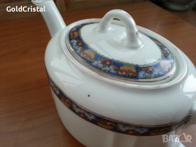  Порцеланов чайник Чехословакия, снимка 2 - Антикварни и старинни предмети - 36471453