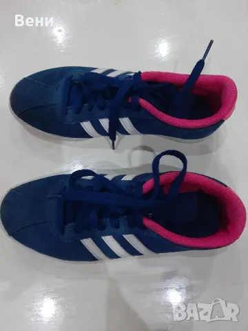 Дамски велурени кецове Adidas 36 2/3, снимка 4 - Кецове - 48201379