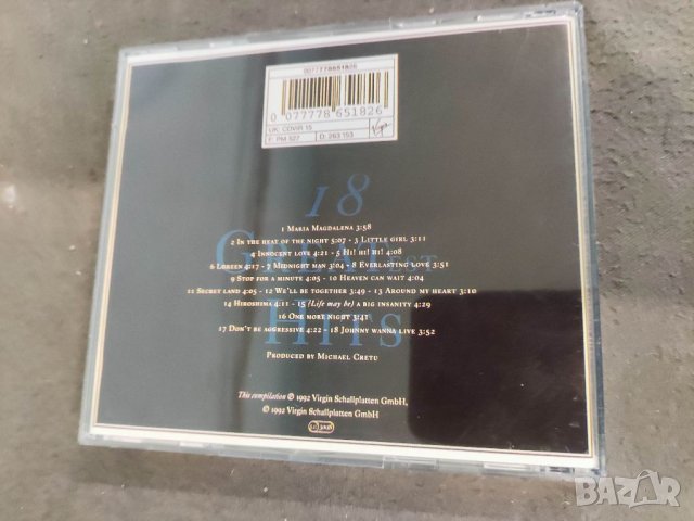 Продавам Sandra 18 Greatest hits , снимка 2 - CD дискове - 35803208