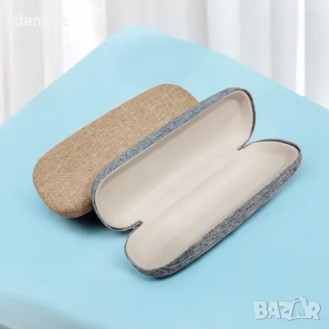 5601 Твърд калъф за очила дънково покритие, снимка 3 - Портфейли, портмонета - 48644286