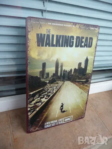 Метална табела сериал Живите мъртви ужаси зомбита оцеляване трилър драма, снимка 2 - Рекламни табели - 50114039