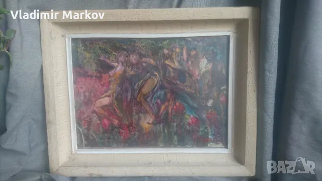 Оригинална Стара картина Г.Машев , снимка 5 - Колекции - 50394504