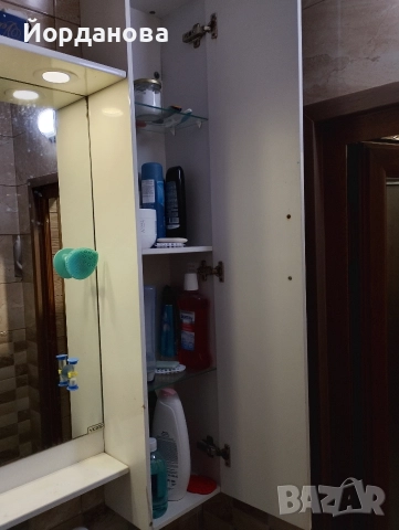 PVC горен шкаф с огледало за баня, снимка 3 - Шкафове - 52917919