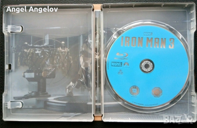 Steelbook Marvel Iron Man 3 UK Exclusive Blu Ray Limited Edition, снимка 3 - Blu-Ray филми - 53670633