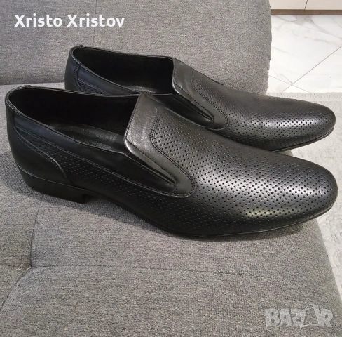 Мъжки ,кожени мокасини SHARP, снимка 3 - Официални обувки - 53467140