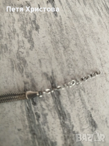 Сребърна гривна с рубини, снимка 4 - Гривни - 51633220