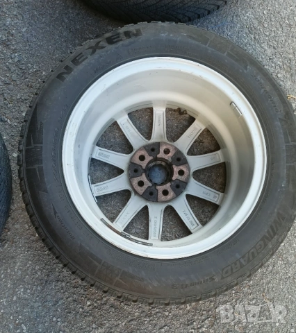 4 бр. джанти 16", 5x112 66 mm с зимни гуми 202/60/16, снимка 8 - Гуми и джанти - 53842726