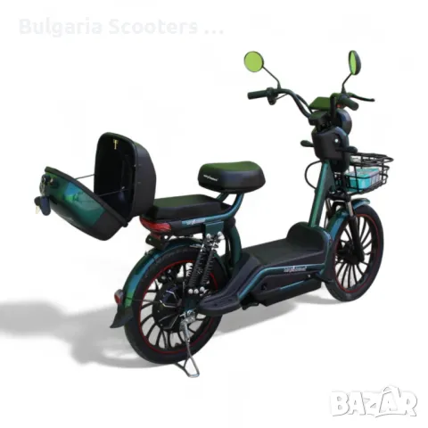 Електрически Мотопед MaxMotors EBZ 20 1200W/60V/20Ah - GREEN, снимка 6 - Мотоциклети и мототехника - 50015432