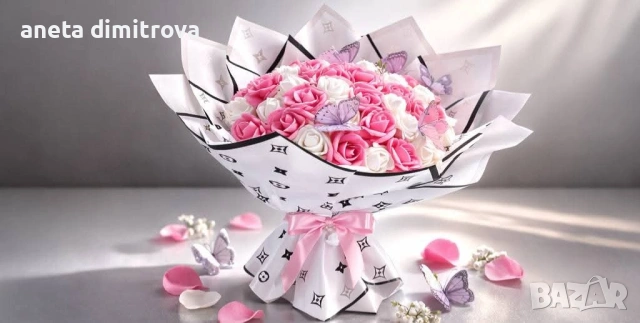 Букети за 8 март., снимка 3 - Изкуствени цветя - 53535480