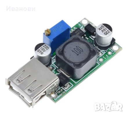 Повишаващ DC/DC конвертор (booster) 3.7V -> 5V 2A