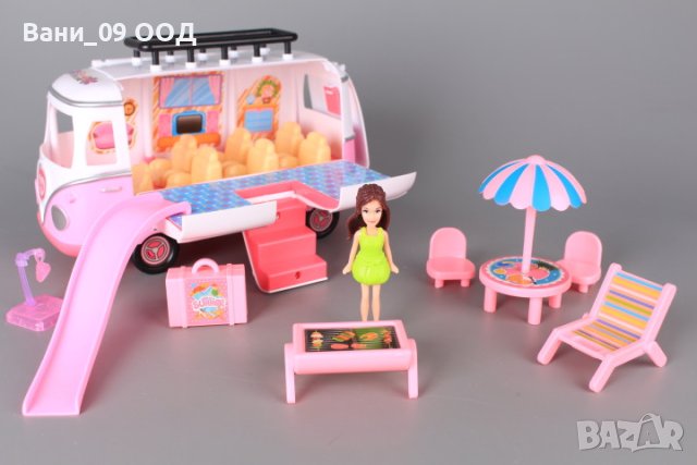 Кемпер с мини кукла, снимка 2 - Кукли - 41729757