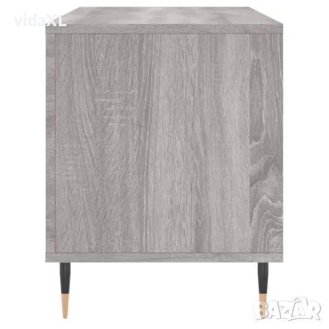 vidaXL Шкаф за винилови плочи сив сонома 100x38x48 см инженерно дърво, снимка 5 - Шкафове - 56148130