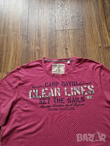 Страхотен мъжки суитчър блуза CAMP DAVID размер 3XL, снимка 3 - Суичъри - 52697542
