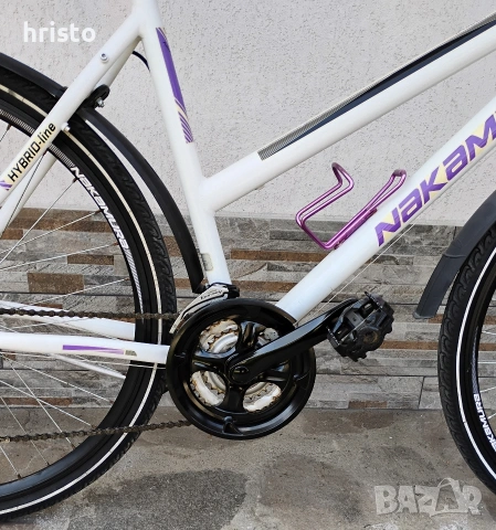 АЛУМ. дамски велосипед NAKAMURA 28 цола, снимка 5 - Велосипеди - 53754241