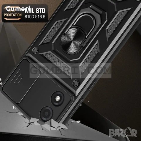 Хибриден Кейс с Капак и Ринг за Motorola Moto E13, снимка 3 - Калъфи, кейсове - 40801820