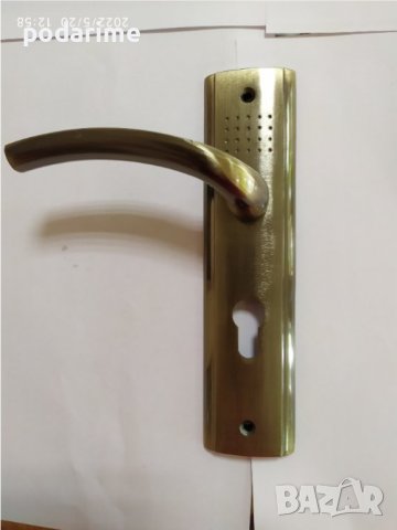 Комплект за китайска врата - патрон, брава и дръжки с 50 мм междуцентрие, снимка 6 - Интериорни врати - 41164846