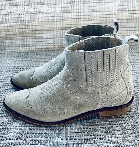 Детски ботуши MANGO KIDS естествена кожа , снимка 5 - Детски боти и ботуши - 51452600