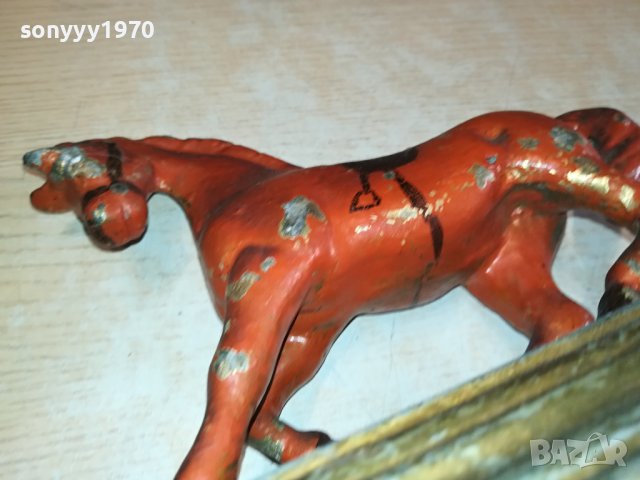 МЕТАЛЕН КОН ОТ ФРАНЦИЯ-АНТИКА 2410231618, снимка 2 - Антикварни и старинни предмети - 42703401