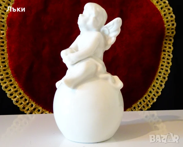Порцеланова статуетка,фигура Ангел,Херувим. , снимка 3 - Статуетки - 51230416
