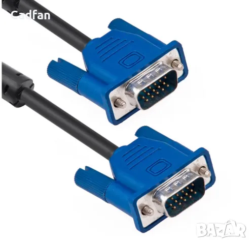 Кабел за монитор VGA М/М, 1,8м, снимка 2 - Кабели и адаптери - 43441896