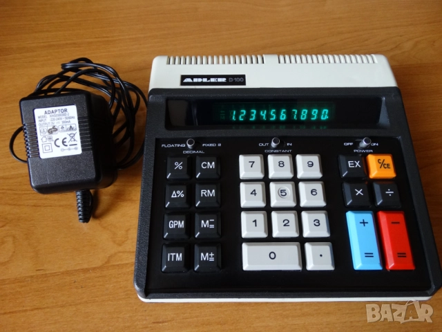 ADLER D100 - стар, качествен и много красив калкулатор ..., снимка 7 - Колекции - 51701710