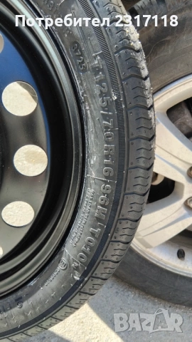 Чисто нова резервна гума с джанта патерица за BMW 3 125/70/16, снимка 6 - Гуми и джанти - 53824011