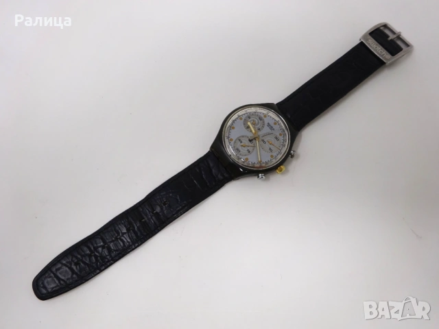 Часовник Swatch хронограф с 22 камъка, снимка 6 - Мъжки - 53639143