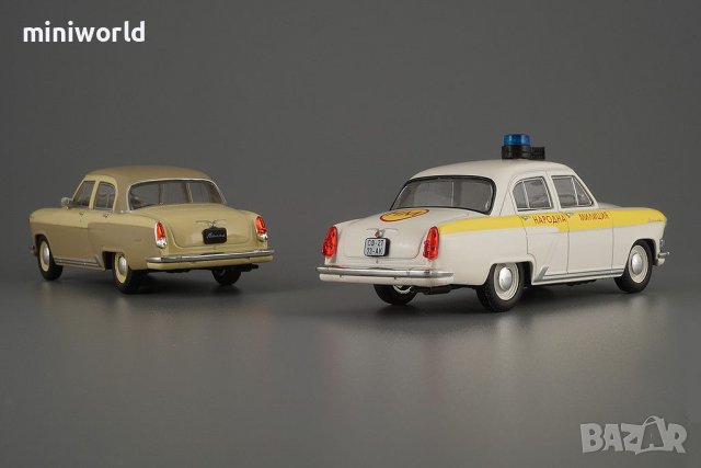 ГАЗ 21 Волга Народна Милиция 1956 - мащаб 1:43 на DeAgostini моделът е нов в блистер, снимка 5 - Колекции - 41667135