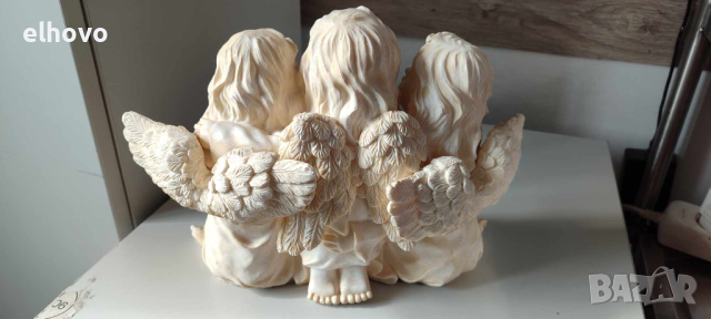 Декоративна фигура на ангелчета, снимка 5 - Антикварни и старинни предмети - 44631762