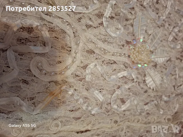 Бяла финна Жилетка /дантела и перли, снимка 12 - Жилетки - 49935249