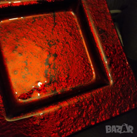 Фруктиера,чиния цветно стъкло ръчна изработка , снимка 4 - Декорация за дома - 38868804