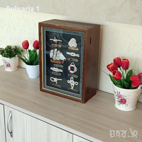 кутия с корабни мотиви и корабни въжета , снимка 2 - Колекции - 50174657