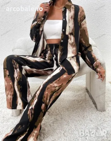 Ежедневен моден дамски комплект от две части с щампа, 3цвята , снимка 18 - Комплекти - 42026505